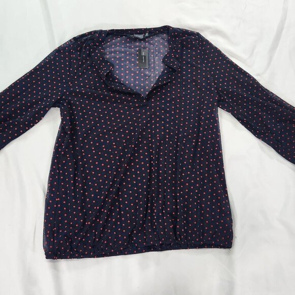 The Limited Sheer Polka Dot Blouse Med NWt
Lot I - Picture 3 of 7